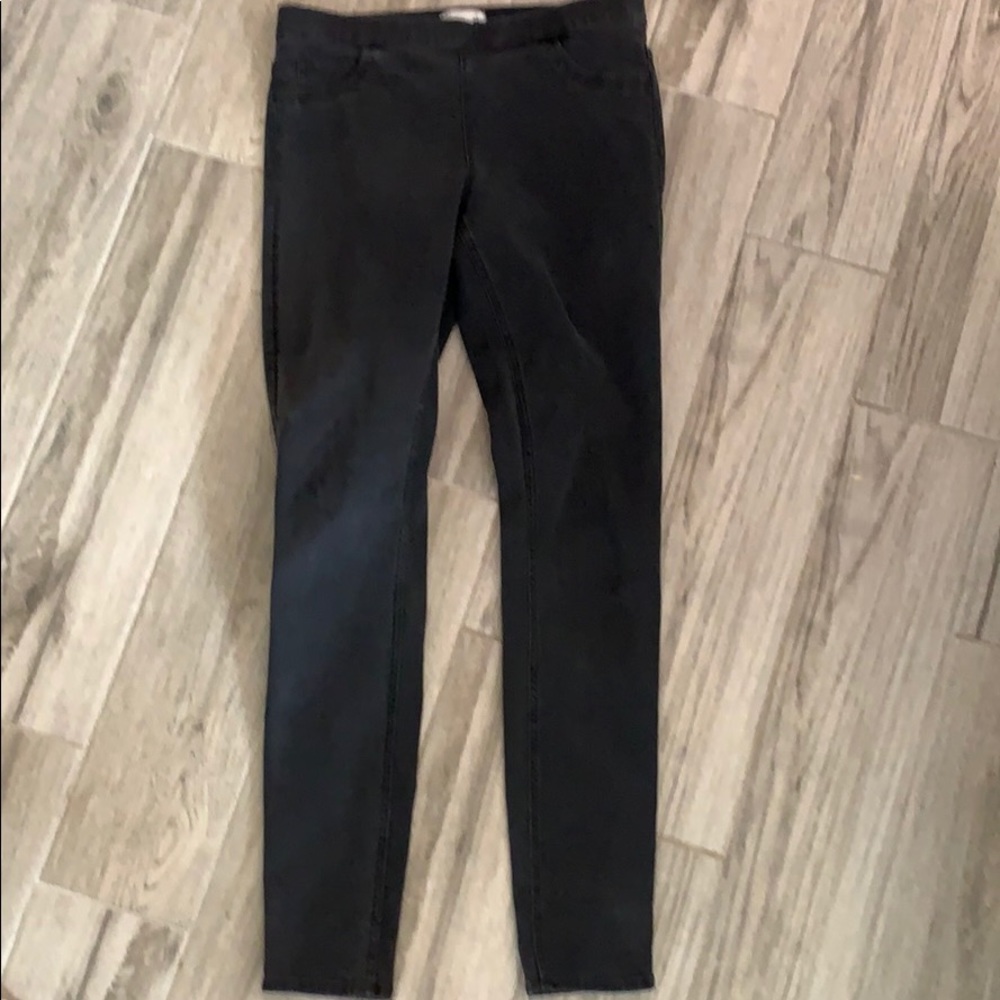 H&M jeans - straight leg - blk - size 10